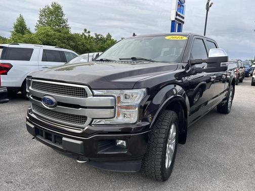 Red 2018 Ford F-150 Platinum