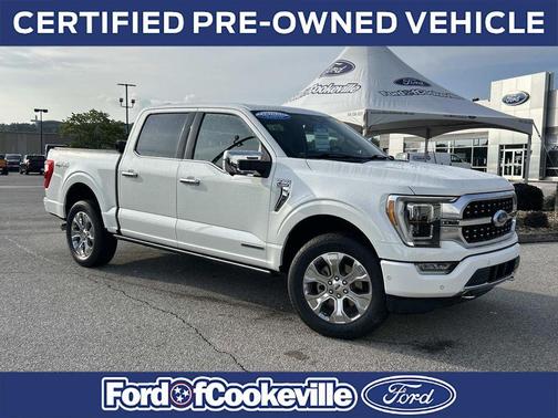 Star White Metallic Tri-Coat 2022 Ford F-150 Platinum