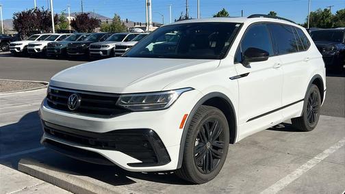 Pure White 2022 Volkswagen Tiguan 2.0T SE R-Line Black 4MOTION