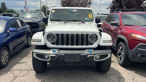 Bright White Clearcoat 2024 Jeep Wrangler 4xe Sahara