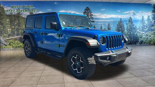 Hydro Blue Pearlcoat 2022 Jeep Wrangler Unlimited 4xe Rubicon