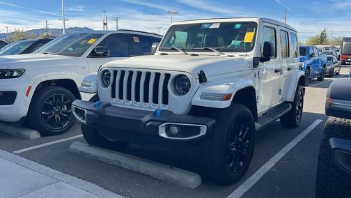 Bright White Clearcoat 2023 Jeep Wrangler 4xe Sahara