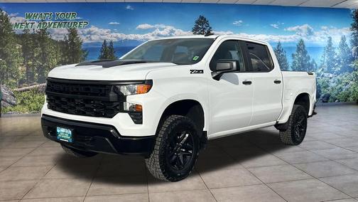 Summit White 2025 Chevrolet Silverado 1500 Custom Trail Boss