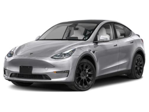 Pearl White Multi-Coat 2025 Tesla Model Y Long Range Dual Motor All-Wheel Drive