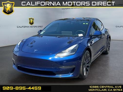 Deep Blue Metallic 2021 Tesla Model 3 Performance
