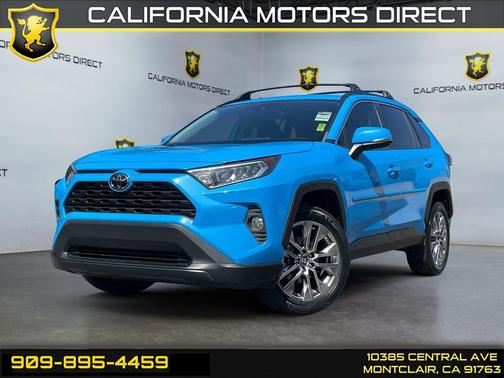 Blue Flame 2019 Toyota RAV4 XLE Premium