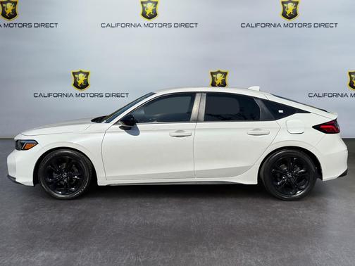 Platinum White Pearl 2025 Honda Civic Sport