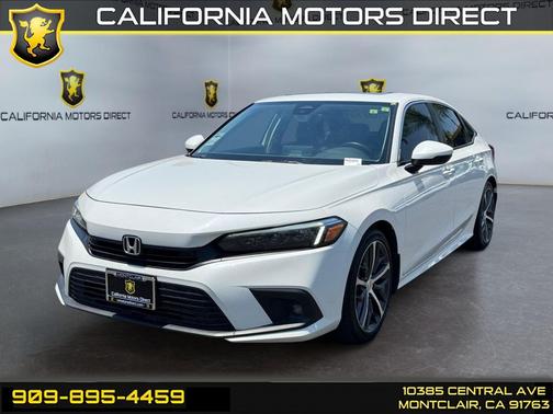 Platinum White Pearl 2023 Honda Civic Touring