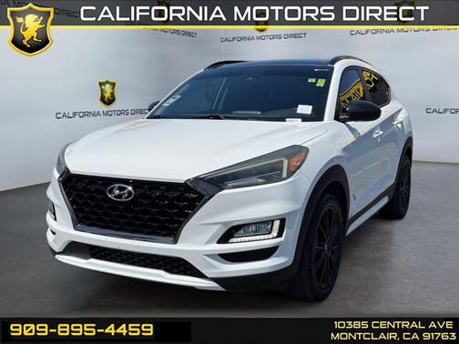 Dazzling White 2019 Hyundai TUCSON Night
