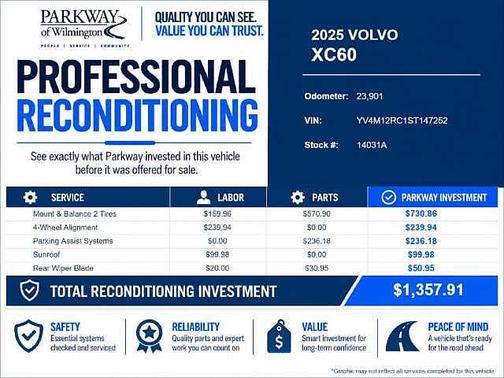 Platinum Grey 2025 Volvo XC60 Plus