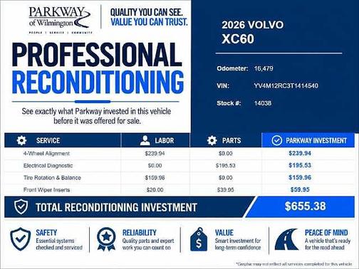 Denim Blue 2026 Volvo XC60 Plus