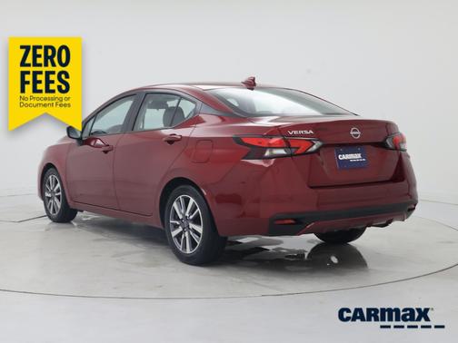 Red 2025 Nissan Versa SV