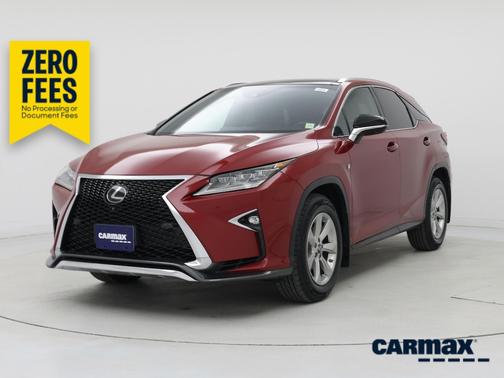 Red 2019 Lexus RX 350 F-Sport