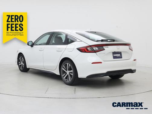 White 2022 Honda Civic LX