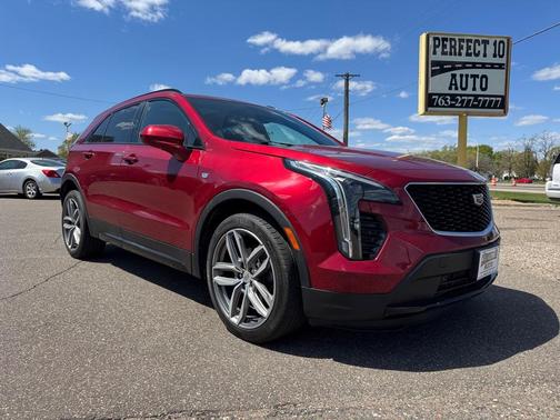 Red 2019 Cadillac XT4 Sport