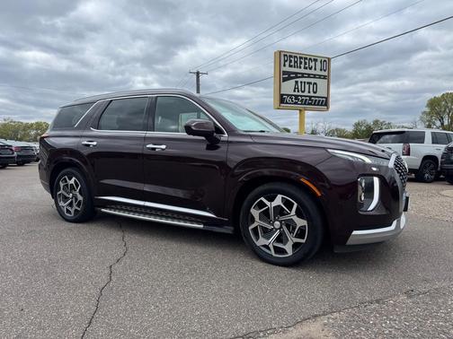 Red 2021 Hyundai PALISADE Calligraphy