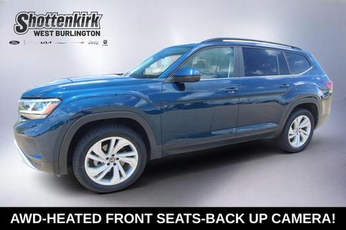 Tourmaline Blue Metallic 2023 Volkswagen Atlas 3.6L SE w/Technology
