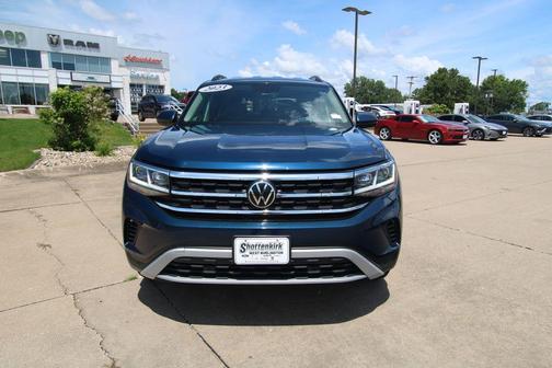 Tourmaline Blue Metallic 2023 Volkswagen Atlas 3.6L SE w/Technology