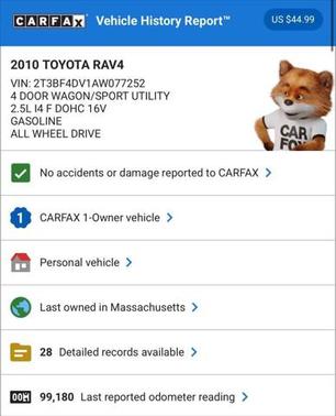 2010 Toyota RAV4 Base
