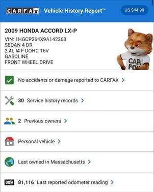 2009 Honda Accord LX-P