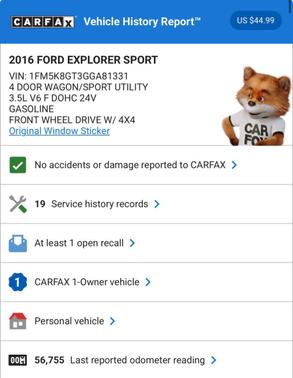 2016 Ford Explorer Sport