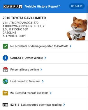 2010 Toyota RAV4 Limited