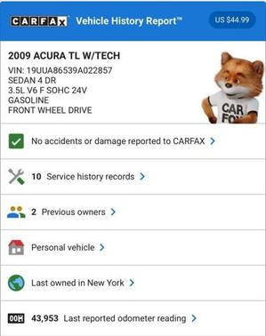 2009 Acura TL Technology
