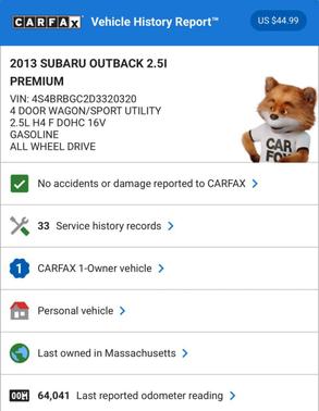 2013 Subaru Outback 2.5i Premium