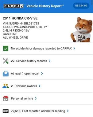 2011 Honda CR-V SE