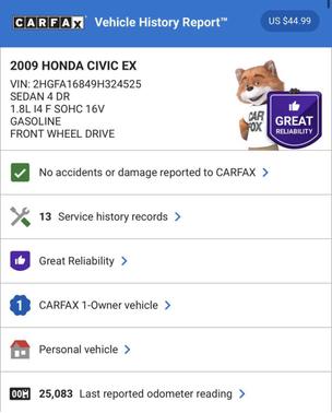 2009 Honda Civic EX