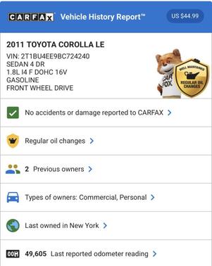 2011 Toyota Corolla LE