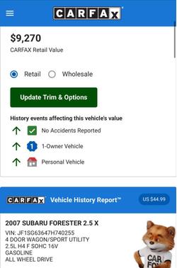 2007 Subaru Forester 2.5 X