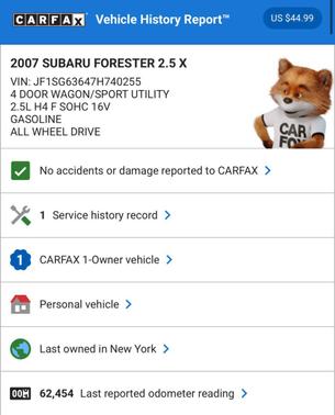 2007 Subaru Forester 2.5 X
