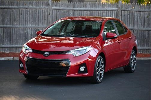 Red 2016 Toyota Corolla S Plus