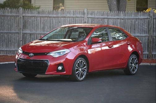 Red 2016 Toyota Corolla S Plus