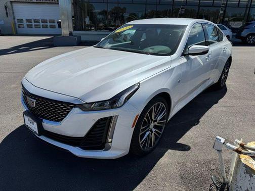Crystal White Tricoat 2023 Cadillac CT5 Premium Luxury