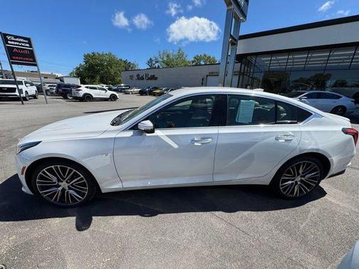 Crystal White Tricoat 2023 Cadillac CT5 Premium Luxury