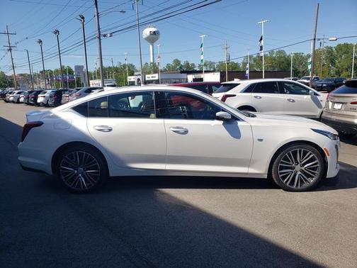 Crystal White Tricoat 2023 Cadillac CT5 Premium Luxury