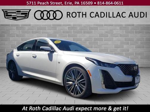 Crystal White Tricoat 2023 Cadillac CT5 Premium Luxury