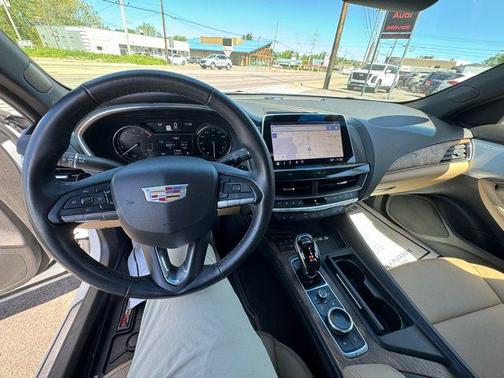 Crystal White Tricoat 2023 Cadillac CT5 Premium Luxury