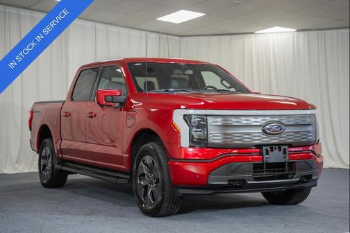 Rapid Red Metallic Tinted Clearcoat 2023 Ford F-150 Lightning LARIAT