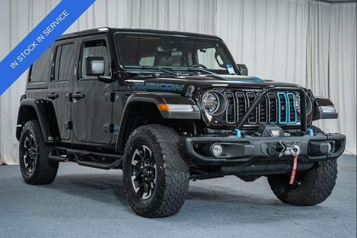 Black Clearcoat 2024 Jeep Wrangler 4xe Rubicon X