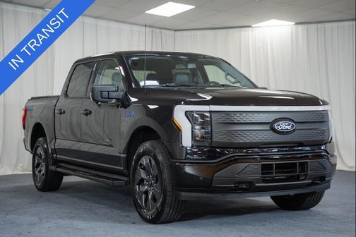 Agate Black Metallic 2025 Ford F-150 Lightning Flash