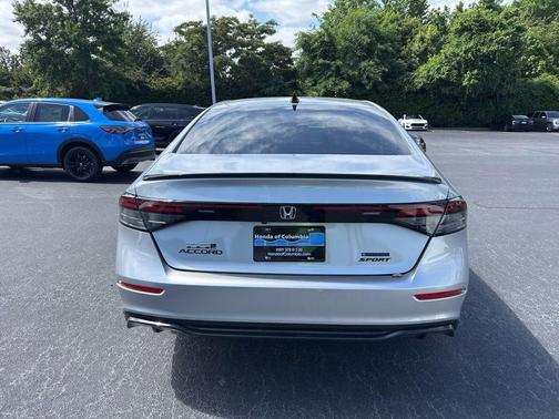 Solar Silver Metallic 2026 Honda Accord Hybrid Sport-L