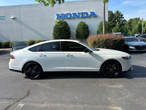 Platinum White 2025 Honda Accord Hybrid Sport-L