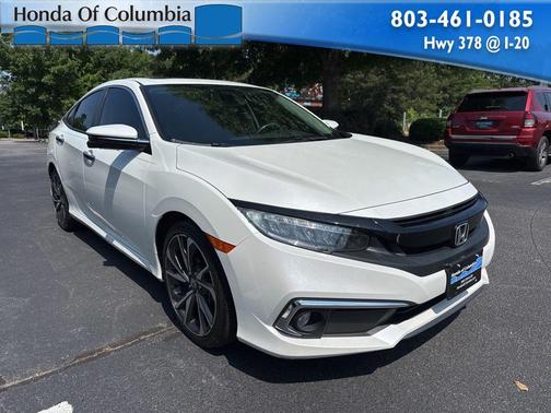 Platinum White Pearl 2020 Honda Civic Touring