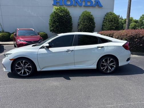 Platinum White Pearl 2020 Honda Civic Touring