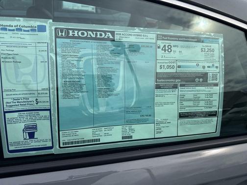 2026 Honda Accord Hybrid EX-L