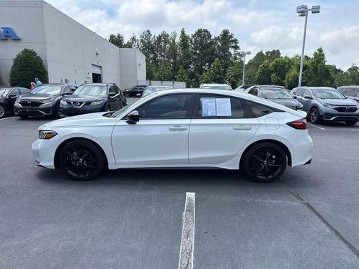 Platinum White 2025 Honda Civic Sport