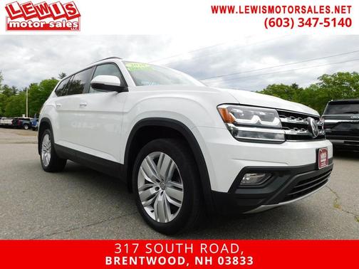 Pure White 2020 Volkswagen Atlas 3.6L SE w/Technology